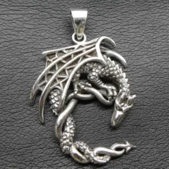 Drache ausgefallen Schmuck Kettenanhänger Silber 925