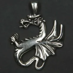 Drache keltisch Schmuck 925 Sterlingsilber Kettenanhänger