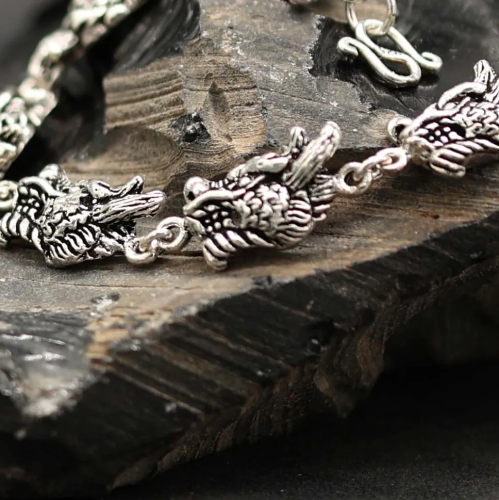 Drachen Armband Sterlingsilber Länge: 19cm