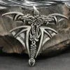 Drachen Schmuck Anhänger keltisch aus Silber 925/000