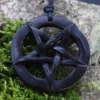 Drudenfuß Hornschmuck Anhänger Pentagramm Kette