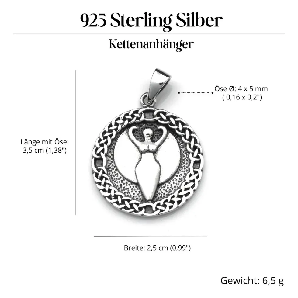 Engel keltisch Schmuck Anhänger aus Silber 925