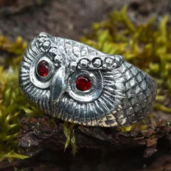 Eulen Ring Schmuck edel 925 Silber