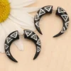 Fakepiercing Horn verziert Ohrschmuck (Paar)
