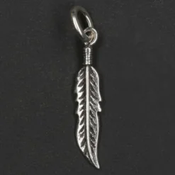 Feder Kettenanhänger Schmuck Sterling 925 Silber Anhänger
