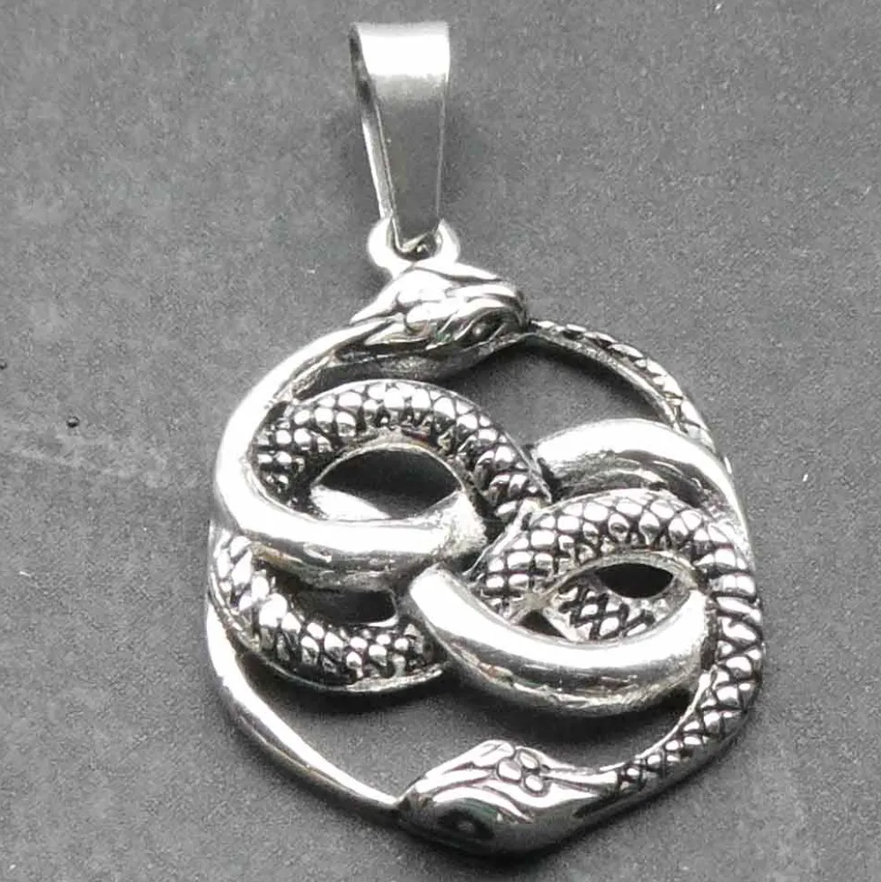 Feiner Auryn Edelstahl Anhänger Ø 1,8cm Schmuck unendliche Geschichte