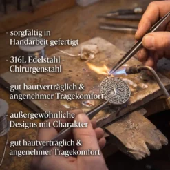 Feiner Auryn Edelstahl Anhänger Ø 1,8cm Schmuck unendliche Geschichte