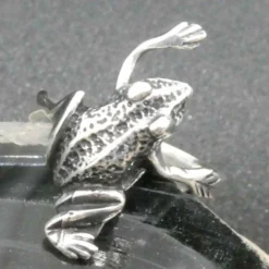 Feiner Frosch Ring Silber Schmuck Silbering 925 Silber