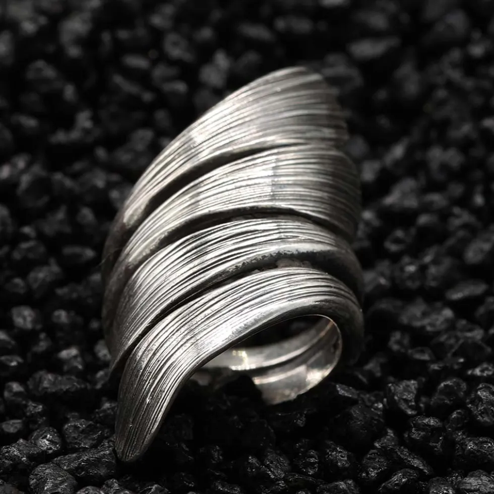 Feiner Ring ausgefallener Damen Ring Schmuck 925 Silber