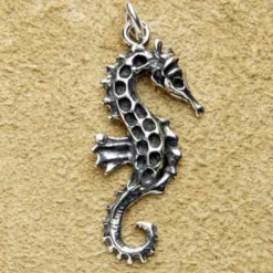 filigranes Seepferdchen Kettenanhänger 925 Silber Schmuck