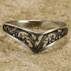 Filigran Ring Schmuck fein 925 Silber Damen Kinder Silberring