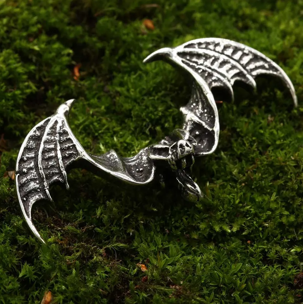 Fledermaus Schmuck Anhänger aus Silber 925 Silber