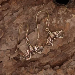 Fledermaus Schmuck Ohrhänger Bronze Paar