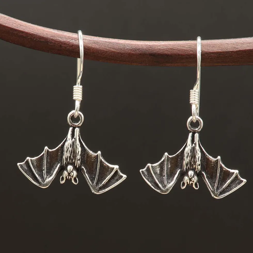 Fledermaus Schmuck Ohrhänger 925 Silber Paar