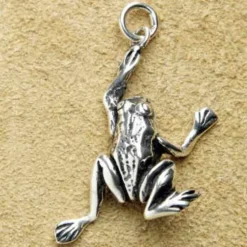 Frosch Kettenanhänger Schmuck 925 Silber Anhänger