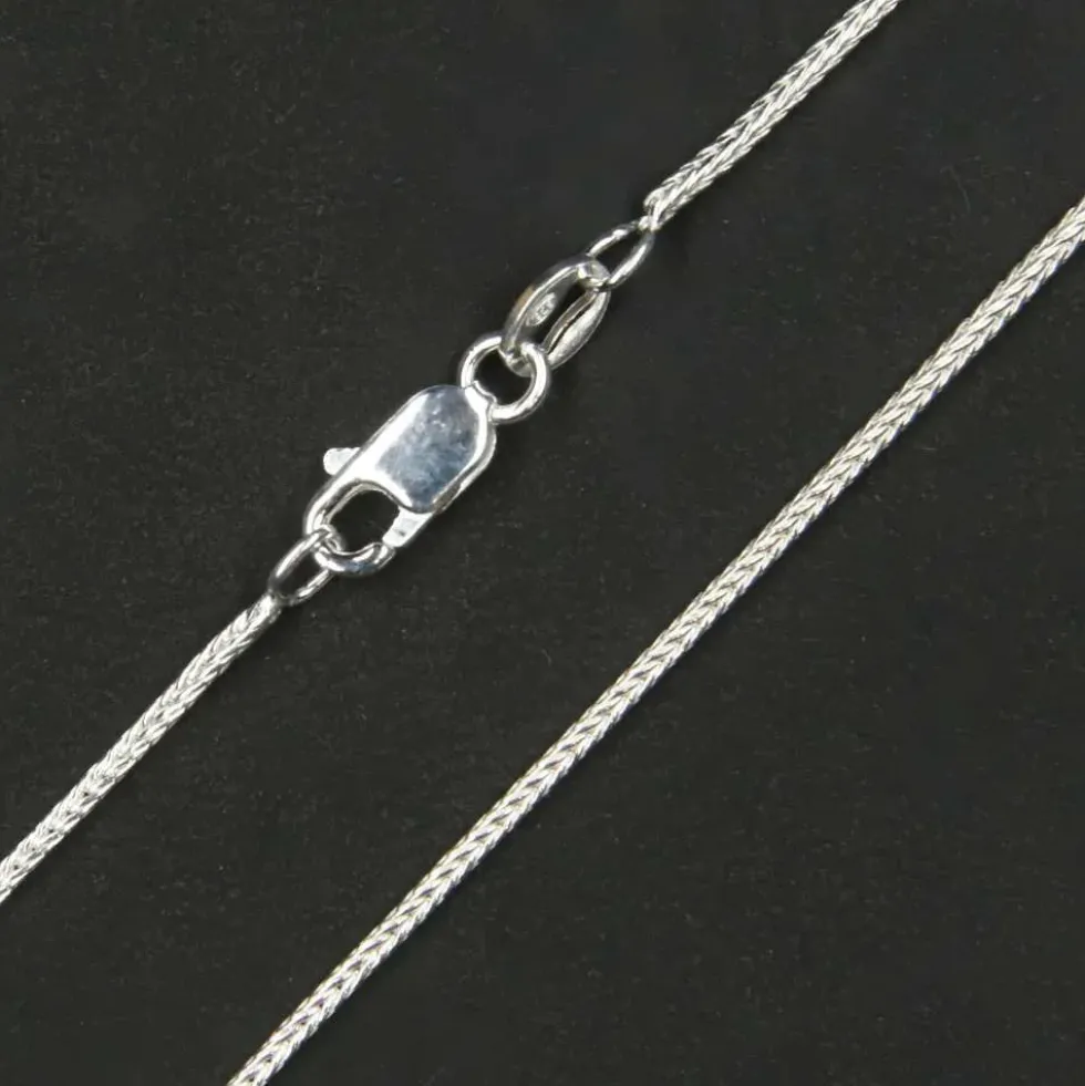 Fuchsschwanz Silberkette 1,1mm 925 Silber rund viele Längen