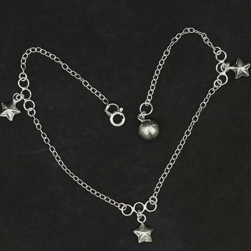 Fußkettchen mit Sternen 925er Silber
