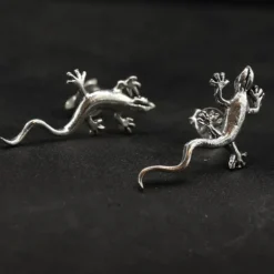 Gecko Ohrstecker 925 Silber Ohrschmuck Ohrring