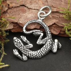 Gecko Schmuck Anhänger Echse Silberschmuck 925/000