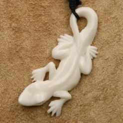 Gecko Schmuck aus Knochen Kette