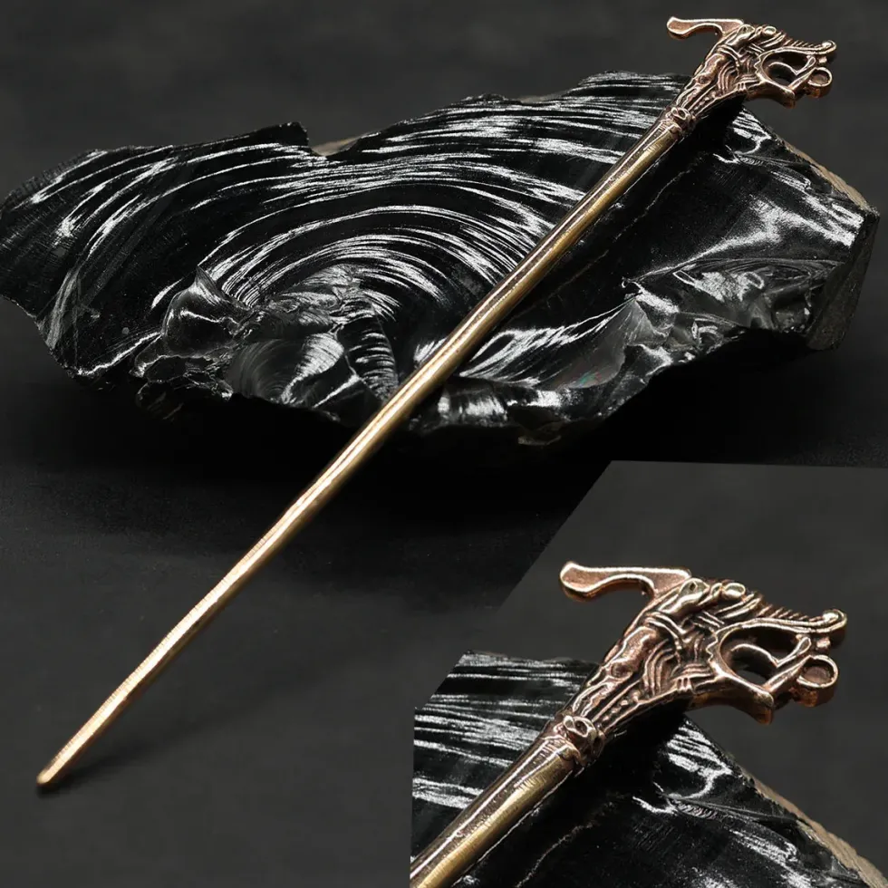 Gewandnadel Haithabu Bronze Mittelalter Schmuck