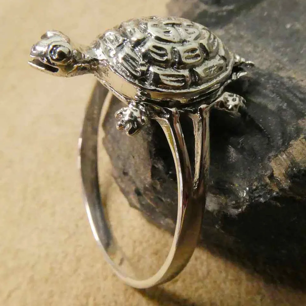 Giftring Schildkröte Schmuck Silber 925/000 Ring