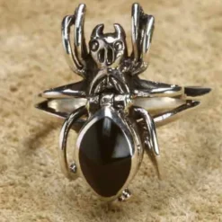 Giftring Spinne feiner Ring mit Fach 925 Silber