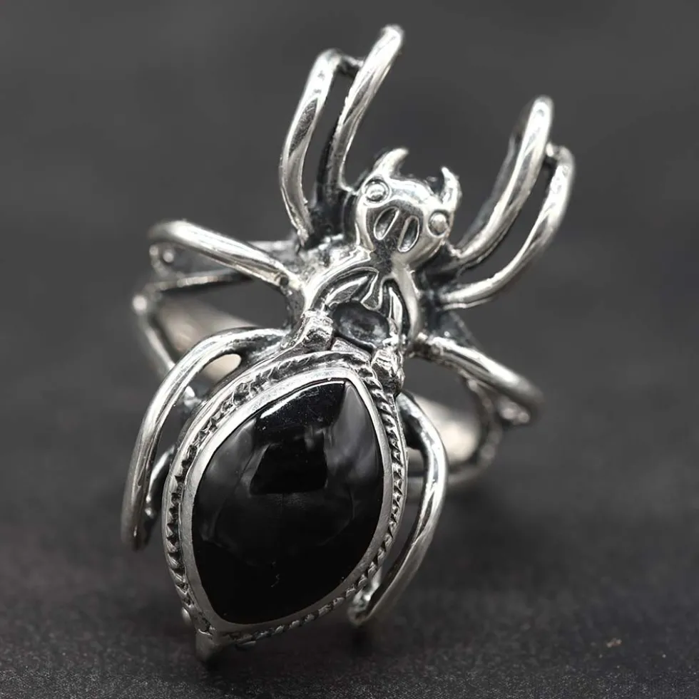 Giftring Spinne Ring mit Fach Silber 925/000 Schmuck