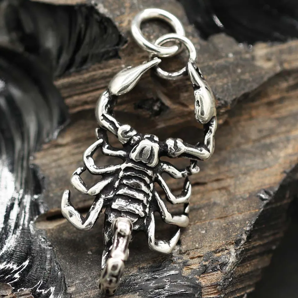 Großer Skorpion 925 Silber Schmuck Anhänger Scorpion
