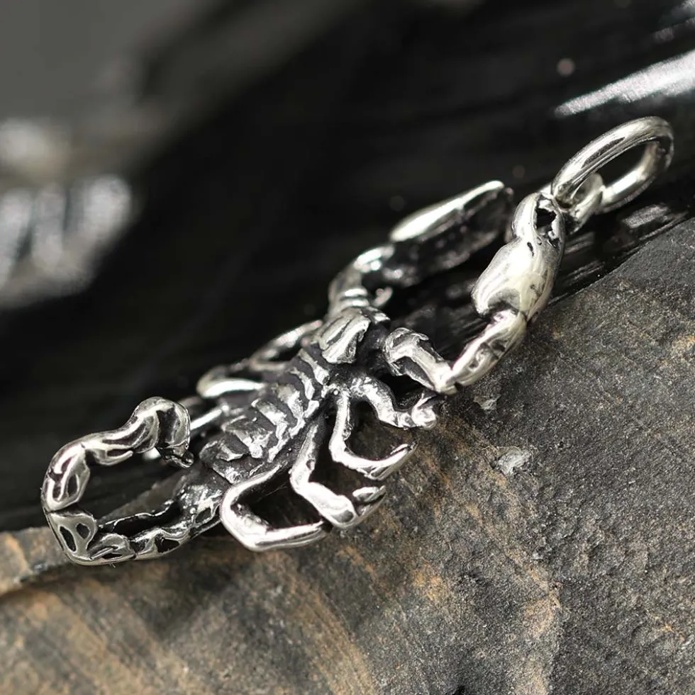 Großer Skorpion 925 Silber Schmuck Anhänger Scorpion