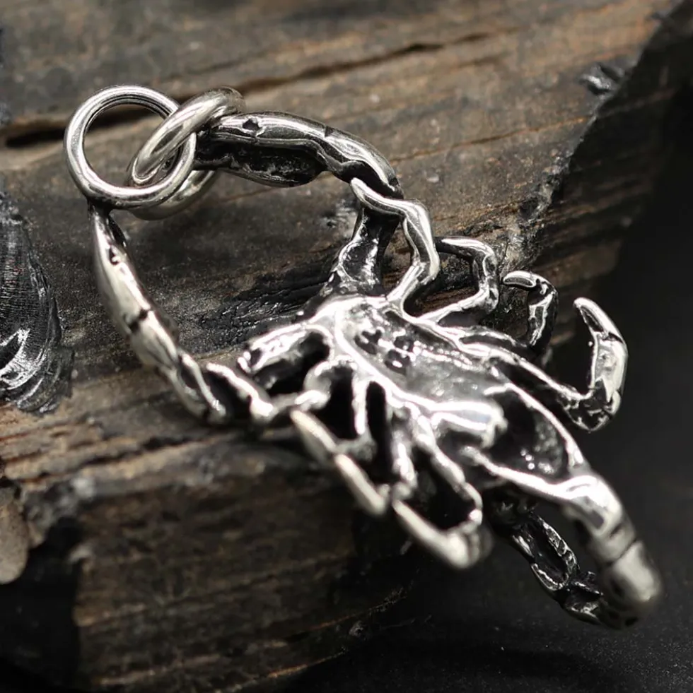 Großer Skorpion 925 Silber Schmuck Anhänger Scorpion