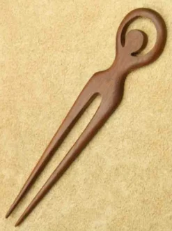 Haarstab Woman Haarschmuck Holzschmuck geschnitzt