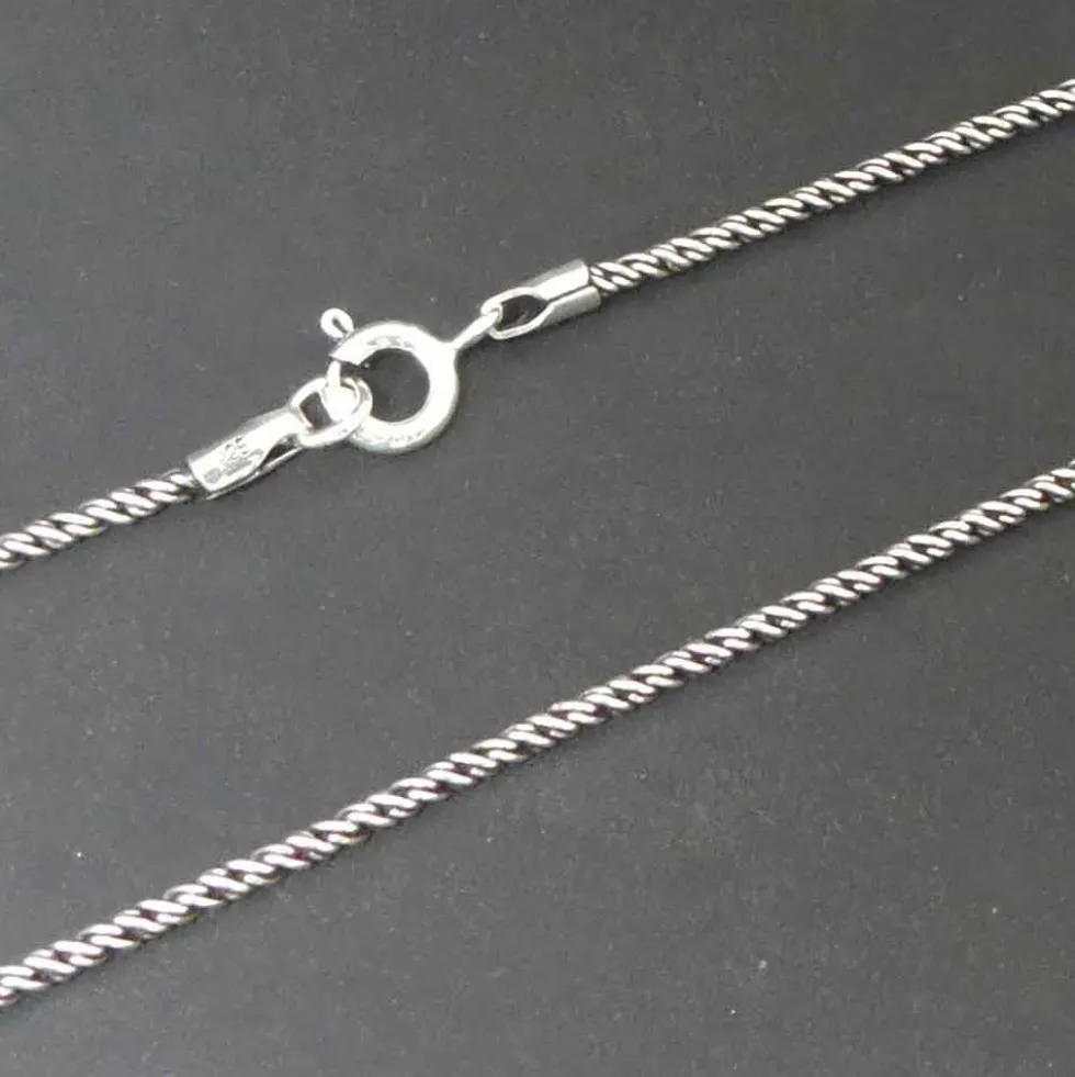 Halskette gedreht 1,6 mm Silberkette 925 Silber