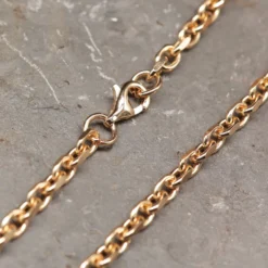 Halskette Wikinger Bronzefarben 4 mm hochwertige Kette