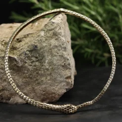 Halsschmuck Collier Design Schlange Messing Halskette