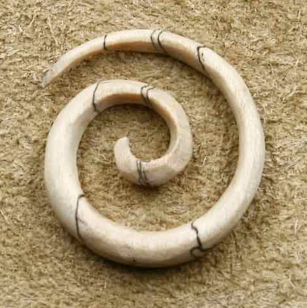 Holz Dehnungsspirale Ohrpiercing
