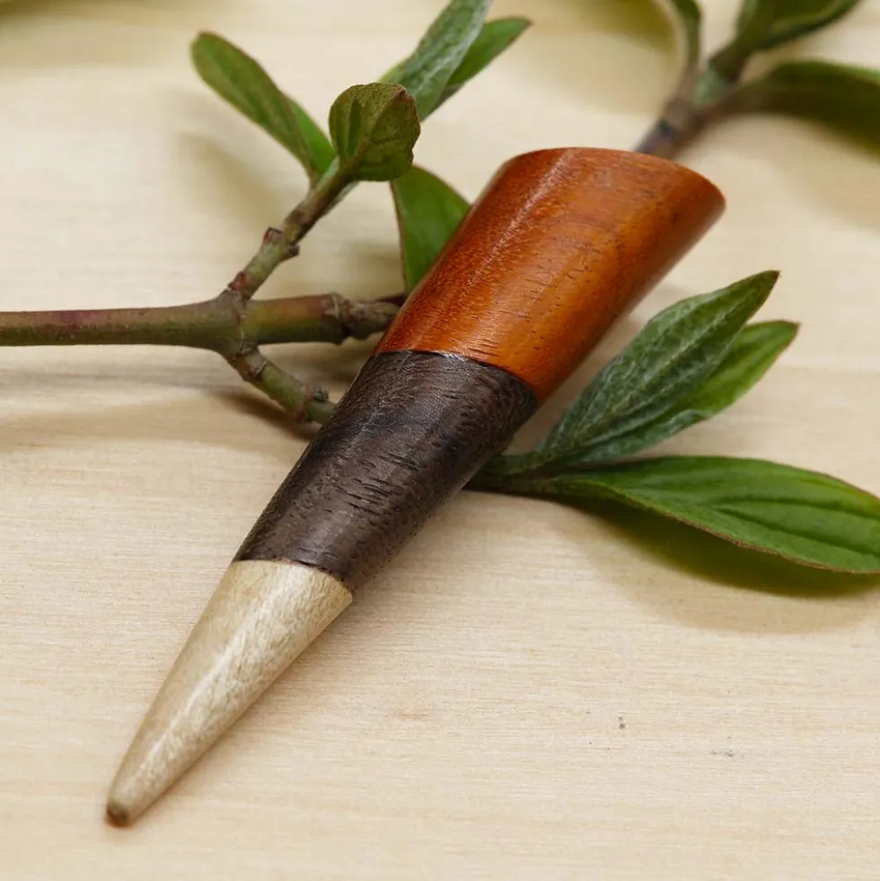Holz Ohrpiercing Pflog 3-farbig 10mm
