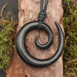 Horn Schmuck Maori Stil Spirale Schmuck Anhänger