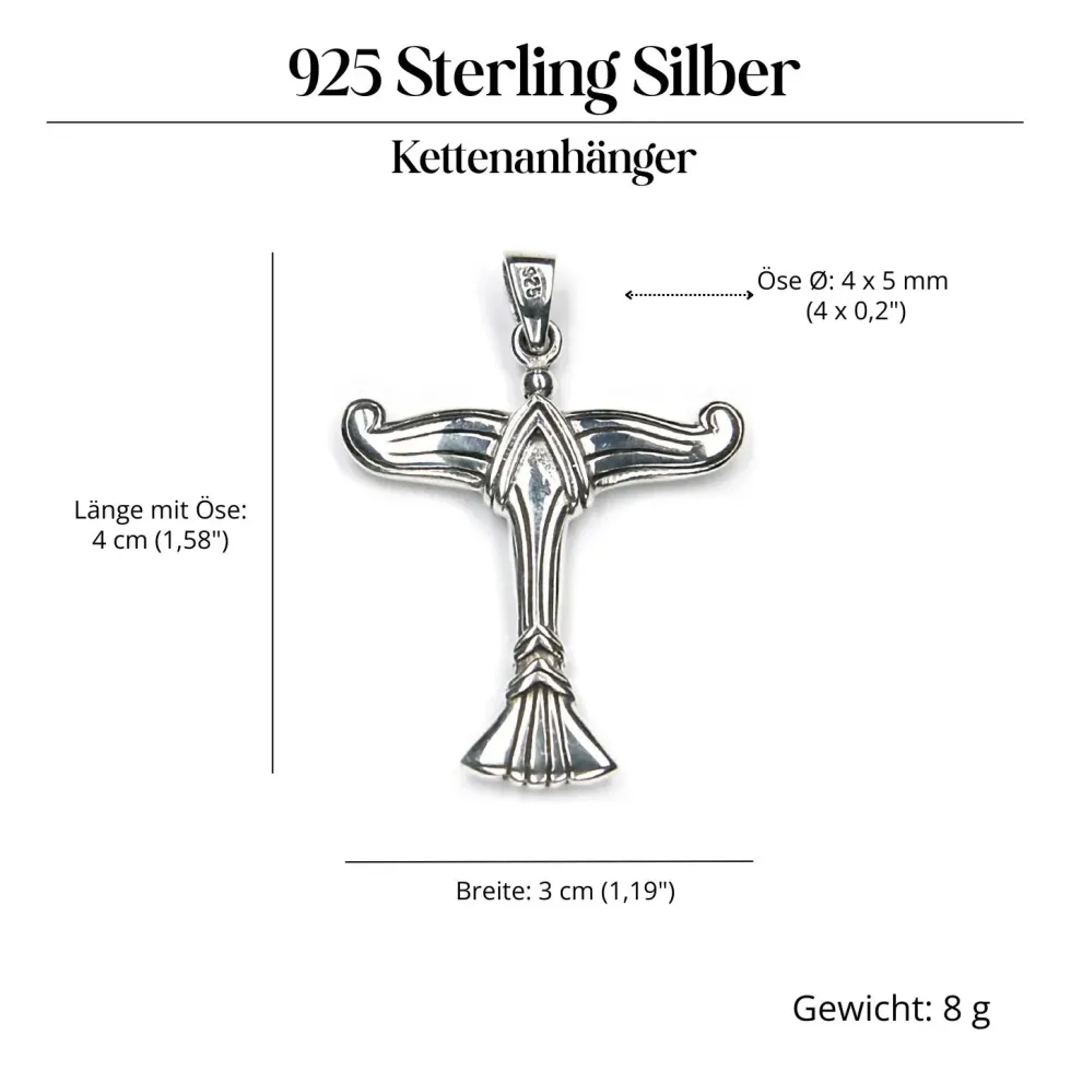 Irminsul Schmuck Anhänger aus Silber 925