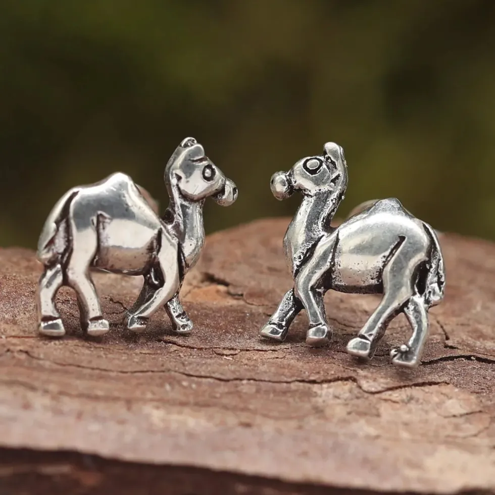 Kamel Ohrstecker 925 Silber Ohrschmuck