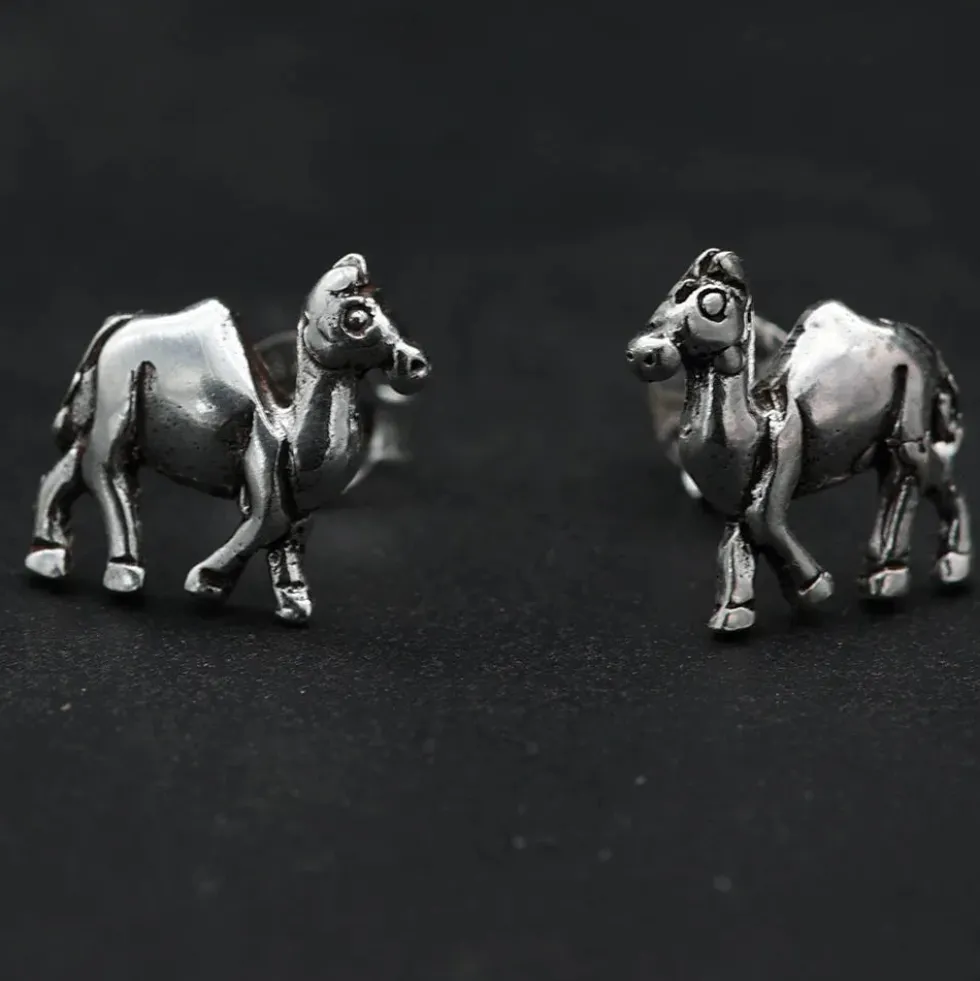 Kamel Ohrstecker 925 Silber Ohrschmuck