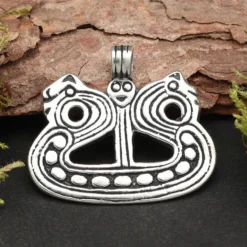 Keltenboot Schmuck Anhänger 925 Sterling keltischer Silber