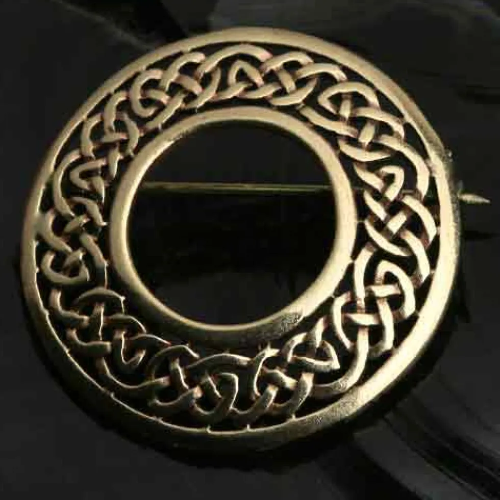 Kelten Brosche Bronze Gewandnadel Schmuck Mittelalter