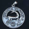 Kelten Hirsch Anhänger 925 Silber Kettenanhänger