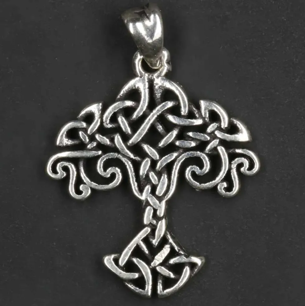 Kelten Knoten Lebensbaum Silber Anhänger 925/000