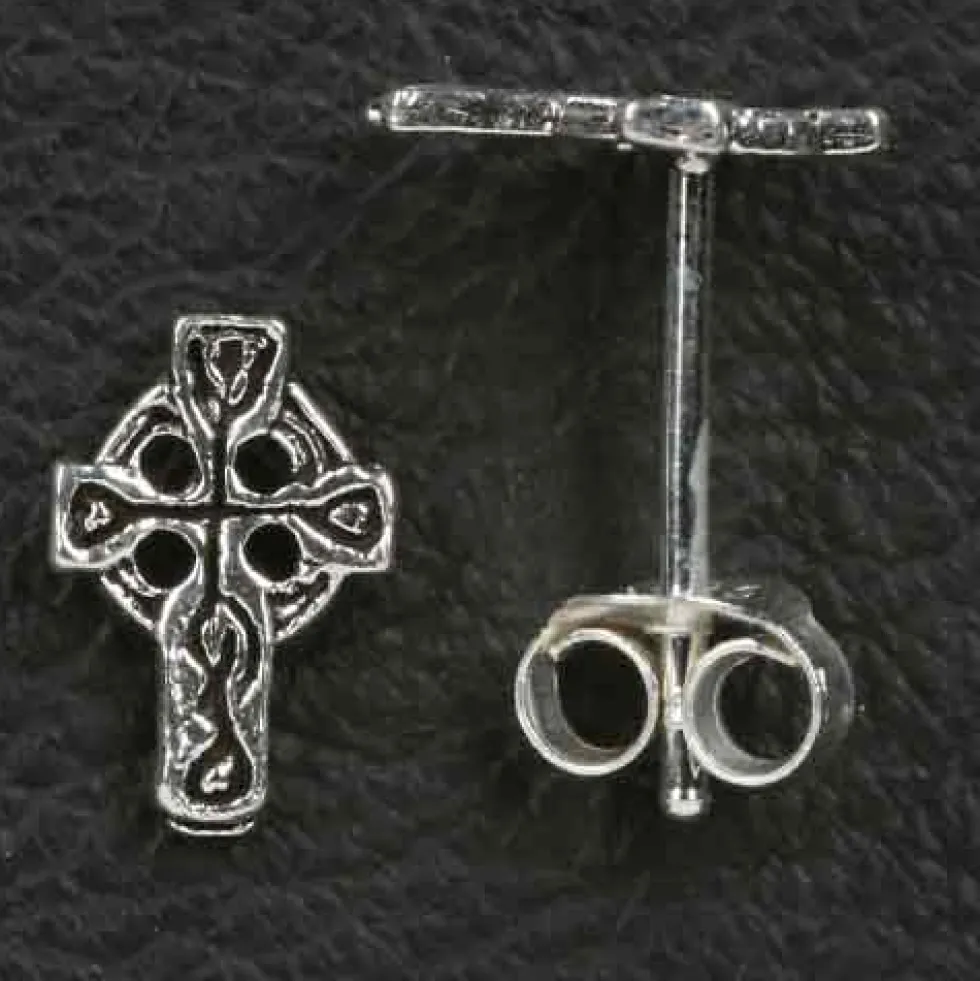 Keltenkreuz Ohrstecker 925 Silber Ohrschmuck