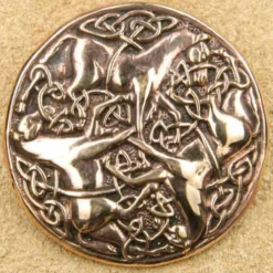 Kelten Pferde Brosche Bronze Gewandnadel Schmuck Mittelalter