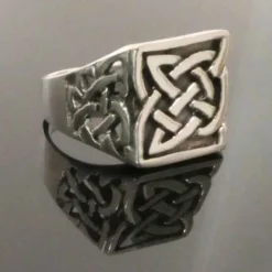 Kelten Ring Siegelring keltische Knoten 925 Silber