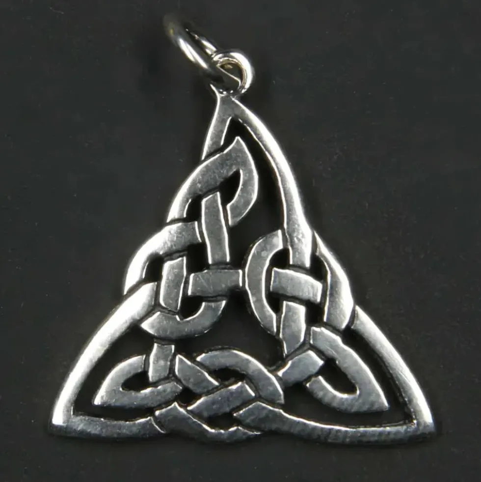 Kelten Schmuck Anhänger 925 Silber Dreieck keltischer Kettenanhänger