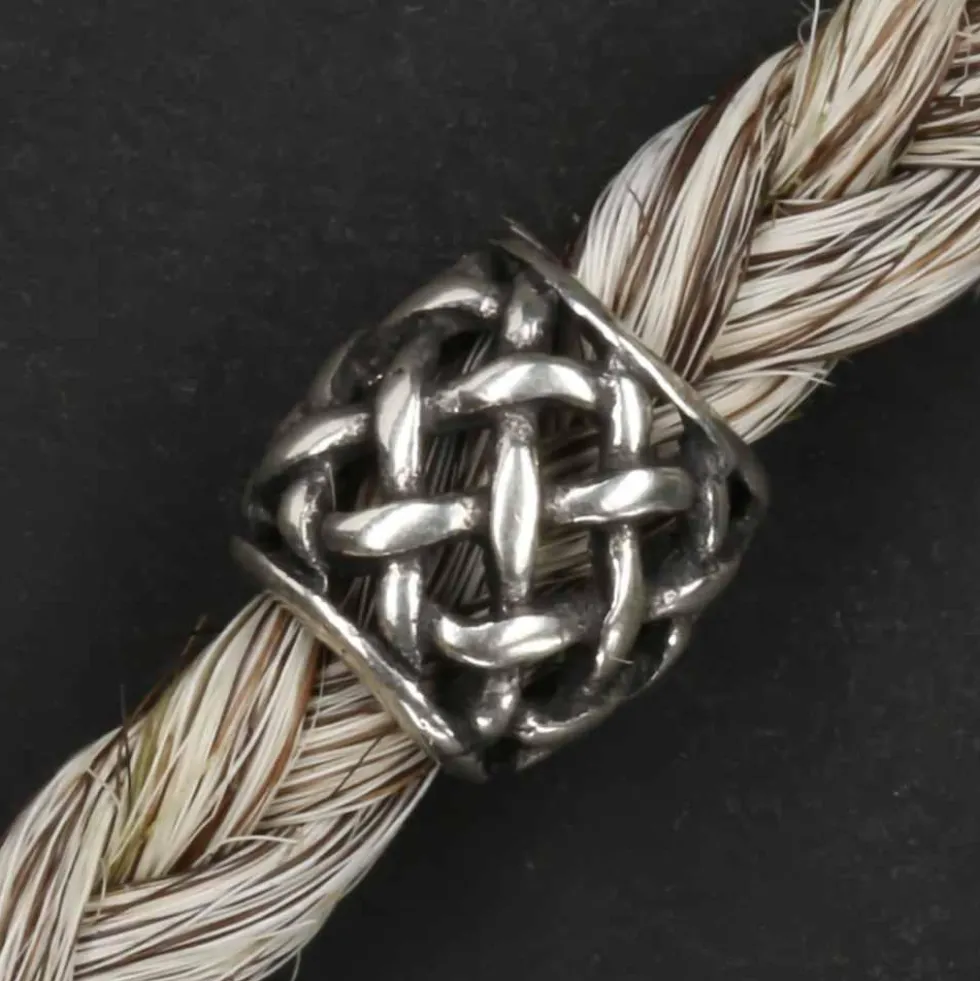 Keltische Bartperle Keltenknoten 925 Silber Bartschmuck
